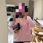 مانتو کتی لینن زنانه دخترانه صورتی و زرد کره ای پاستلی - تصویر 3