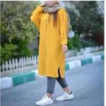 مانتو زنانه ابروبادی مدل تامیلا سایز فری 36 الی 50 - تصویر 3