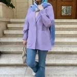 مانتو ساده زنانه و دخترانه در رنگ بندی - تصویر 3
