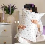 روبالشتی ساتن ابریشم طرح لوندر